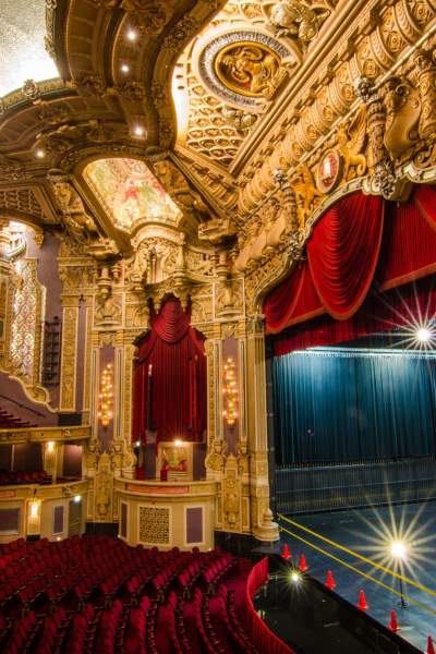 A photo showing the interior of the Oriental Theatre.