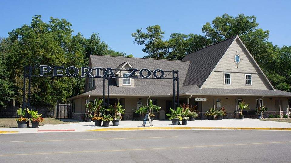 The entrance to Peoria Zoo in Peoria