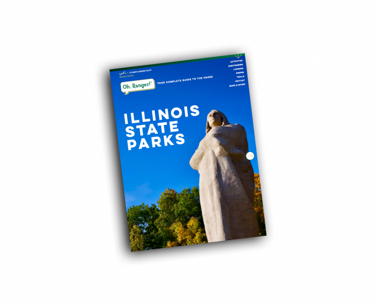 The cover of the Illinois State Parks guide