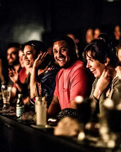 A crowd enjoys a show at Second City in Chicago. 