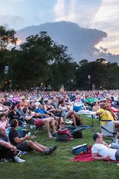 Crowd at ravinia festival