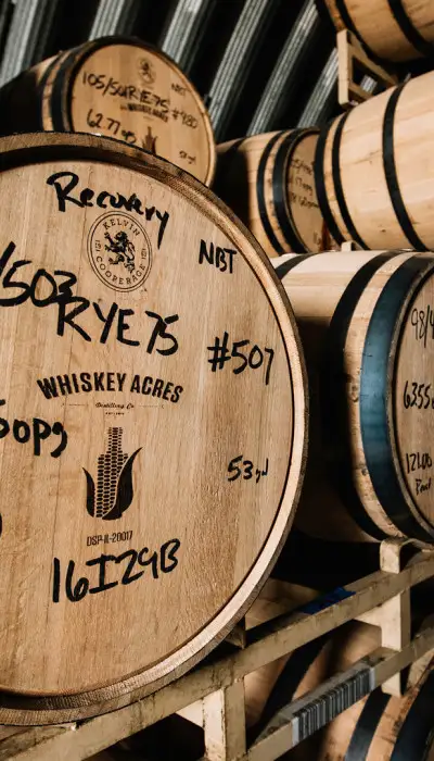 Barrels of whiskey