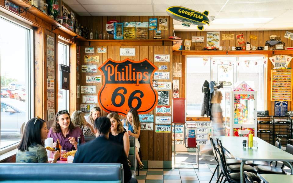 Groups dine at Cozy Dog Drive In