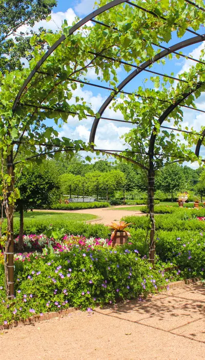 Garden at Cantigny Park during spring/summer.