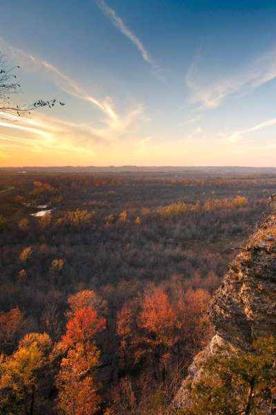 Sunset over Shawnee National Forest