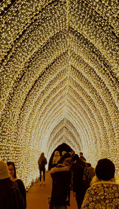 A tunnel of lights