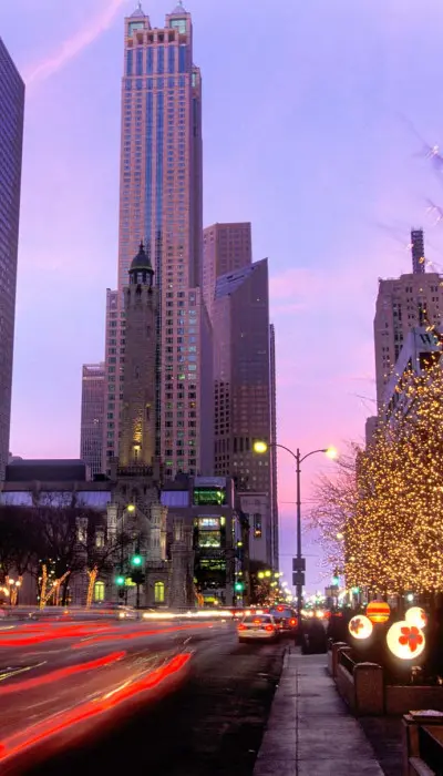 City with tall buildings